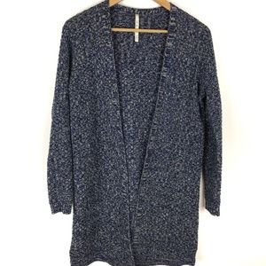 Leo & Nicole | Basket Weave Marled Open Cardigan